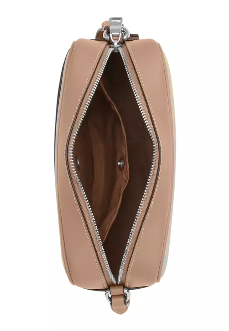 Jamie Camera Bag In Rainbow Signature Canvas - Sand/Multi