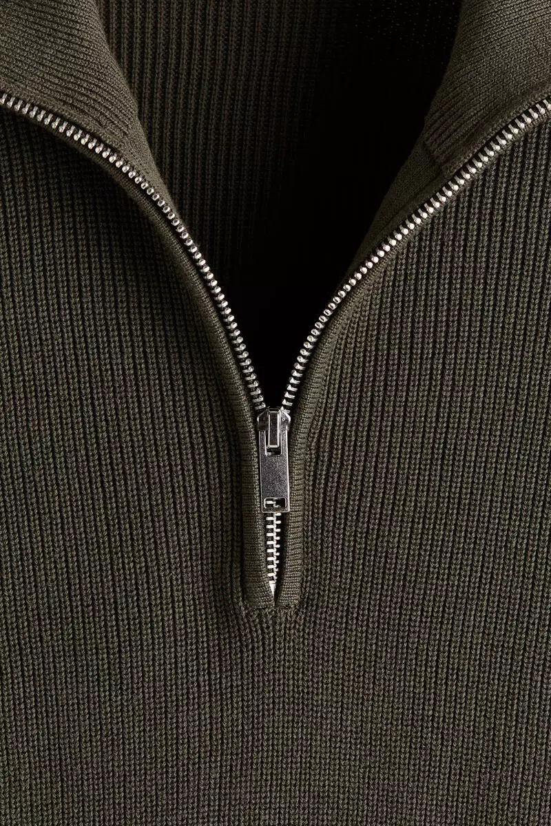 Regular Fit Zip-top jumper