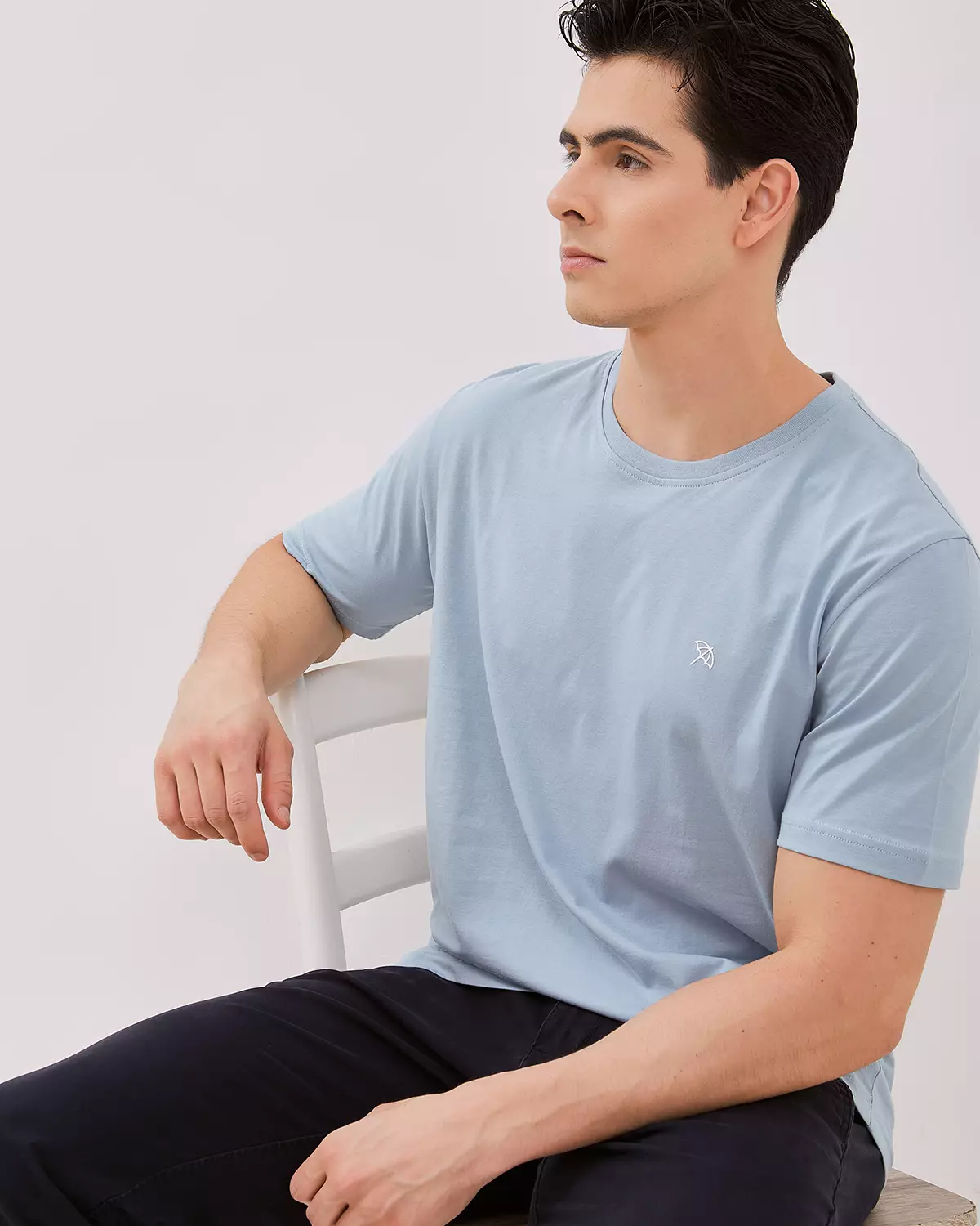 BLUE MEN'S SHORT SLEEVE T-SHIRT