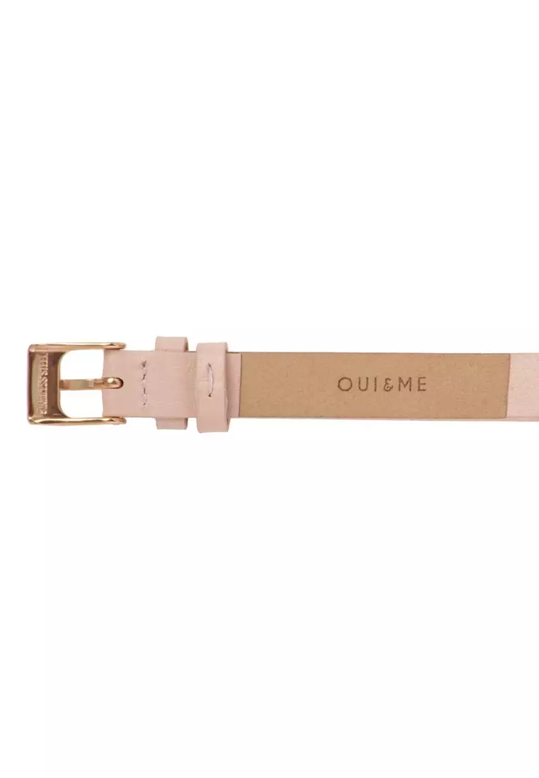 [Sustainable Watch] Oui & Me Petite Fleurette 32mm Nude Leather Women's Quartz Watch ME010009