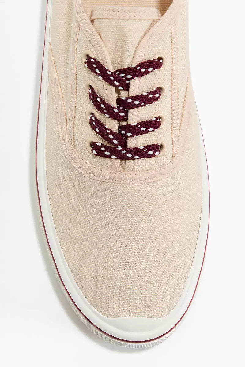 Cotton canvas trainers