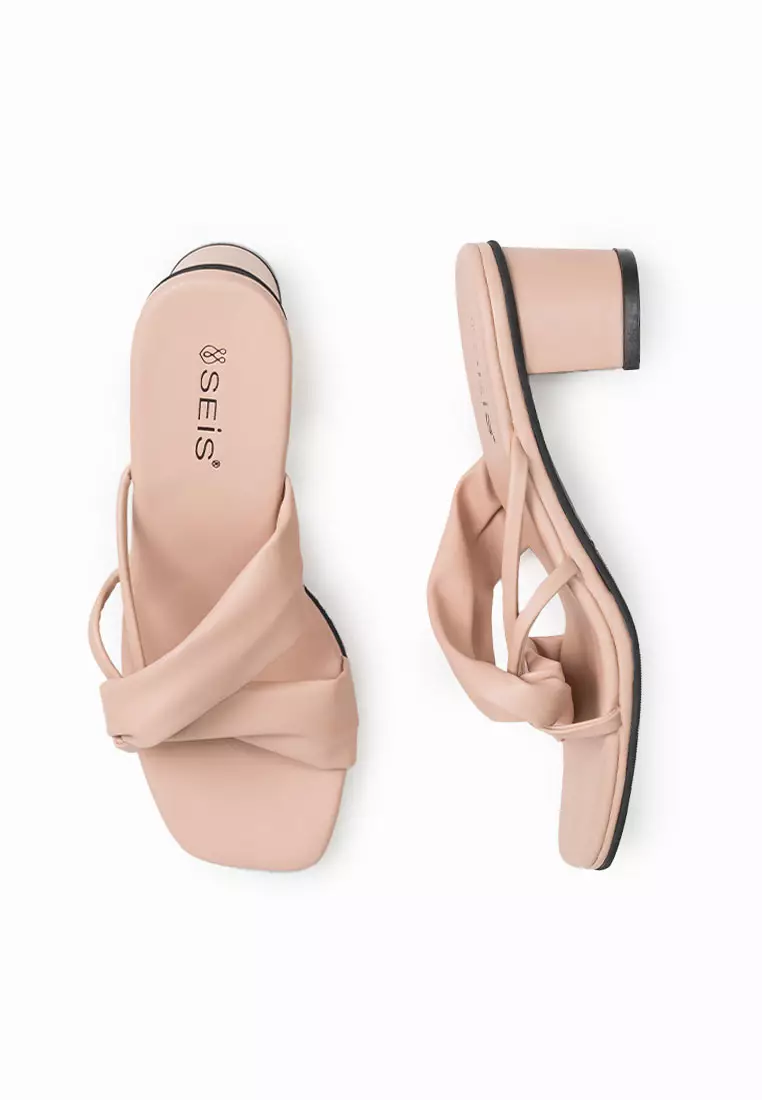 Seis Elora Sandal Heels Wanita 5 Cm-PEACH