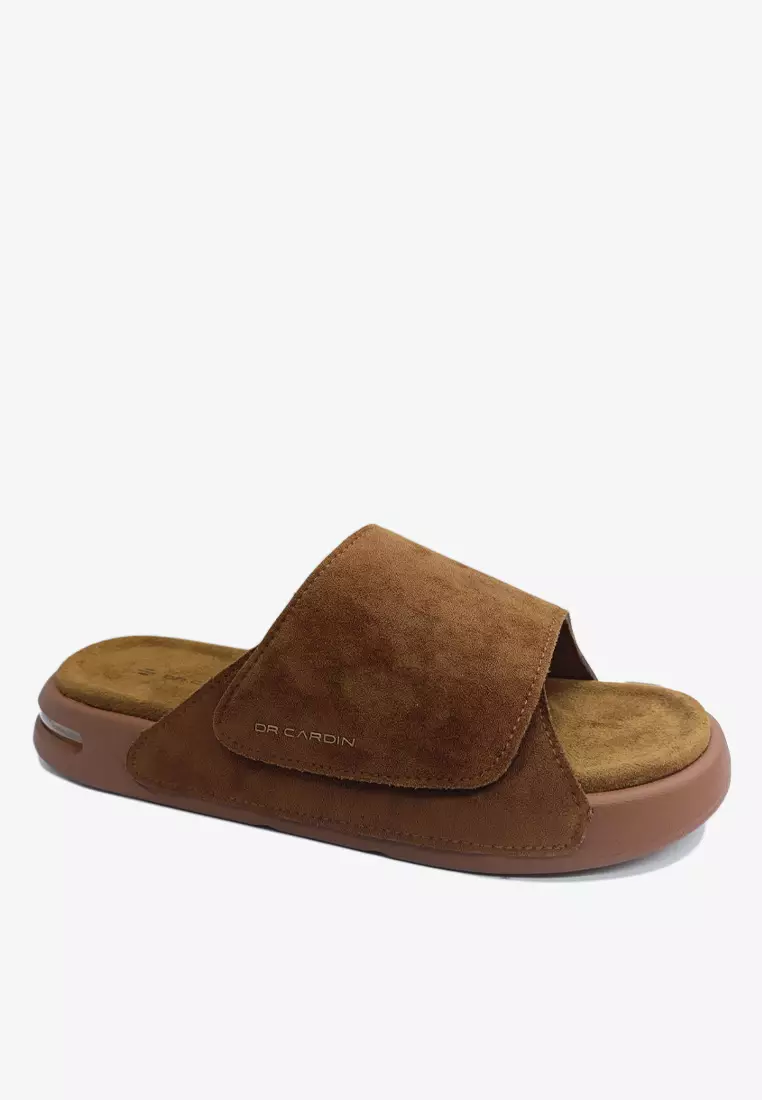 Dr Cardin Men Cove Air Suede Comfort Sandals with Adjustable Strap D-RLZ-8233