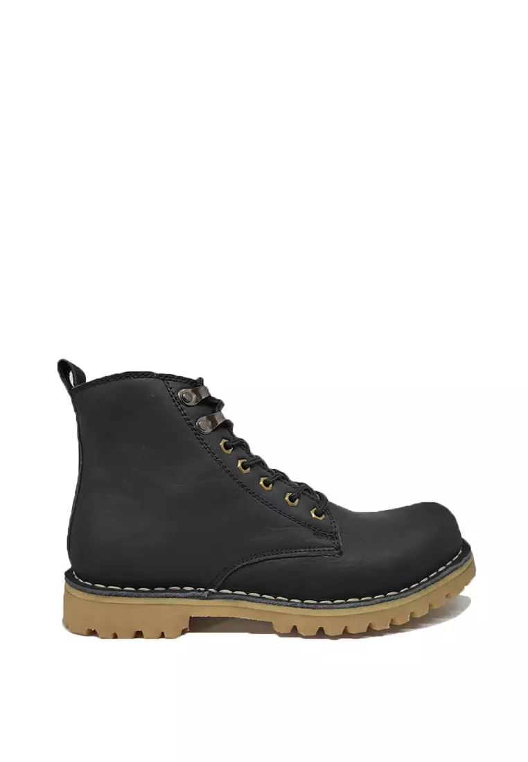 Jual Country Boots Country Boots SLM Black Sepatu Safety Boots