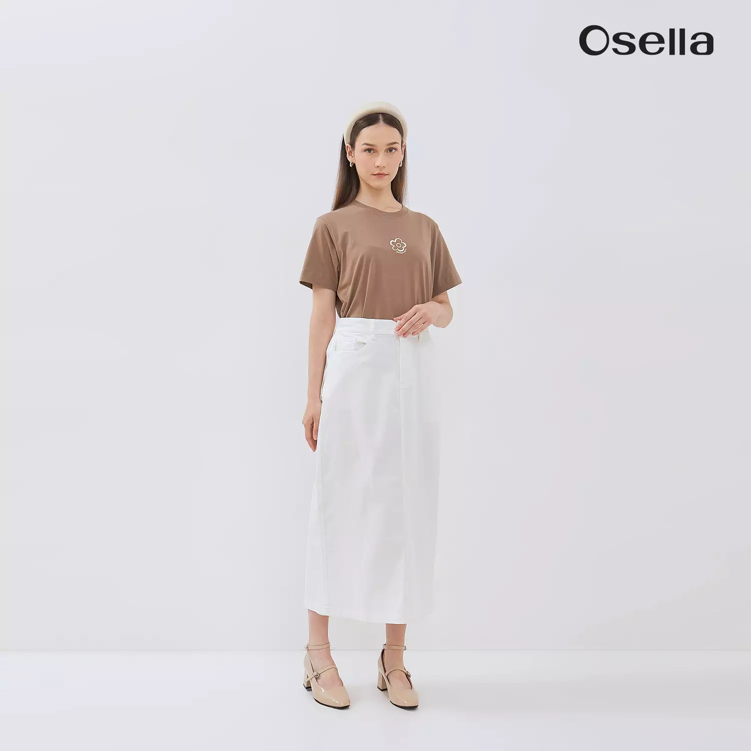 Osella Melvie Straight Fit Skirt 2187500801  | Rok Denim Wanita