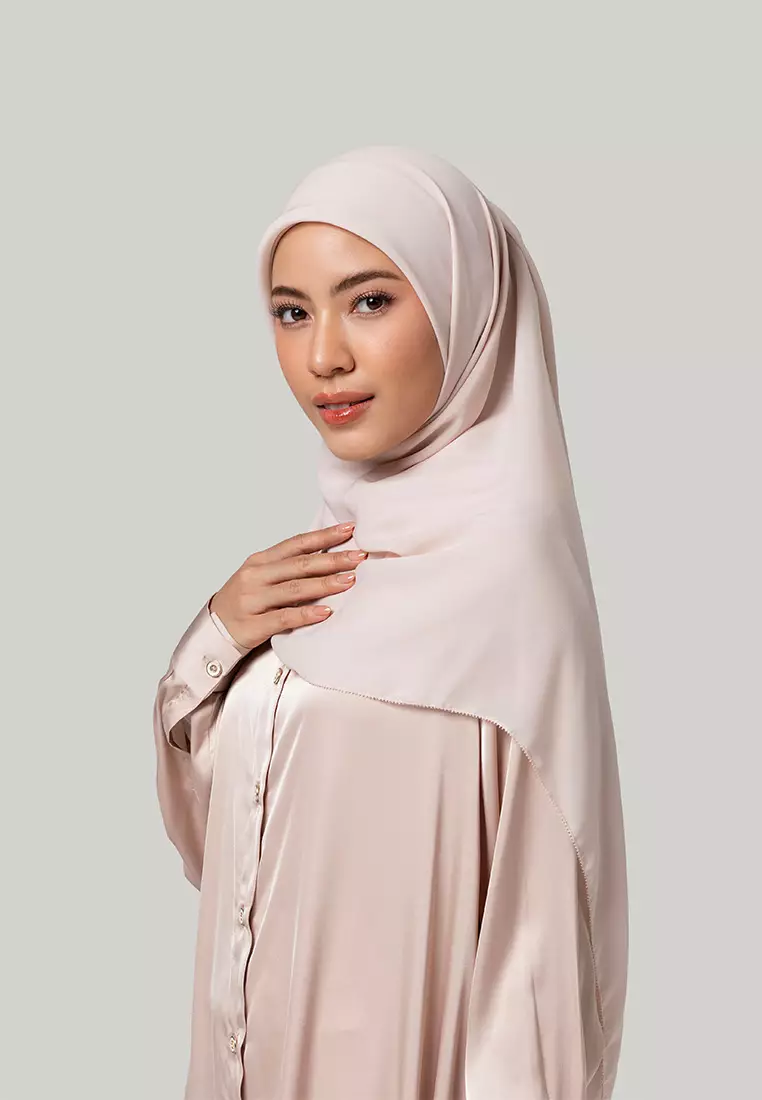 Kami CALM Syar'I Scarf Plain Pale Blush