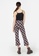 Gen Woo black and pink Flare Cropped Trousers 435C2KA5B44105GS_3