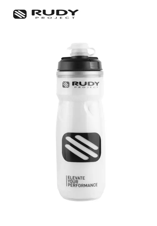 Emblem Insulated Water Bottle In White