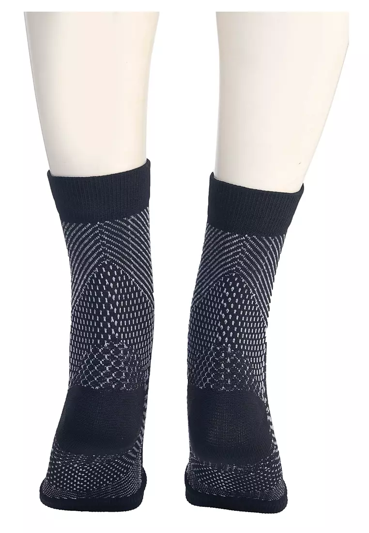 Seish Kaos Kaki Anti Fatigue Compression Socks Size L/XL Material Nylon ORIGINAL - Black