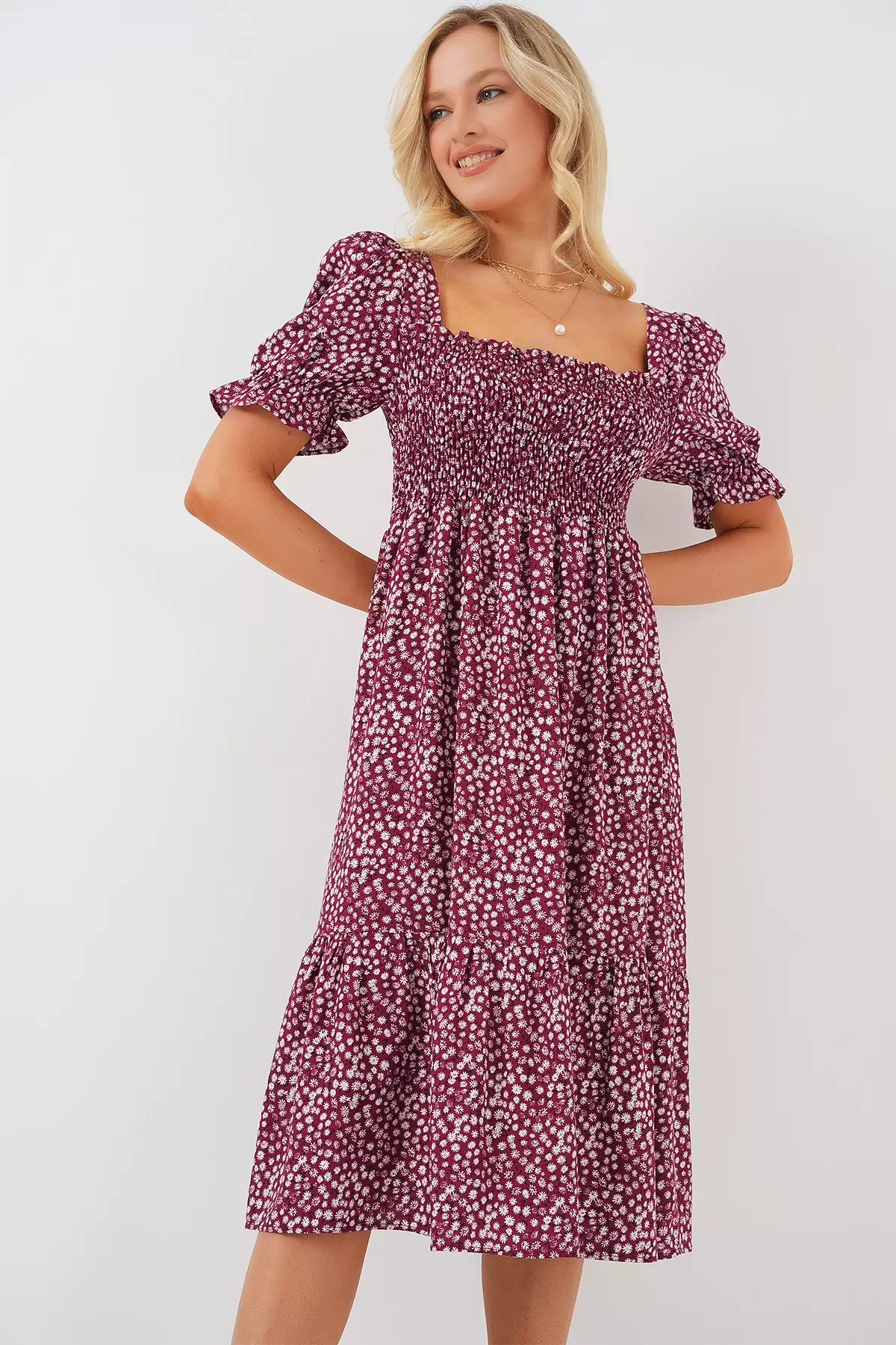 Viscose Midi Dress