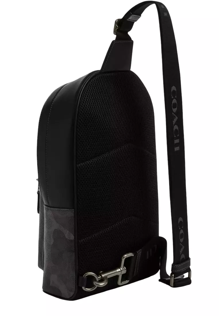 West Pack Bag In Signature Camo Print - Grey Multi CW312