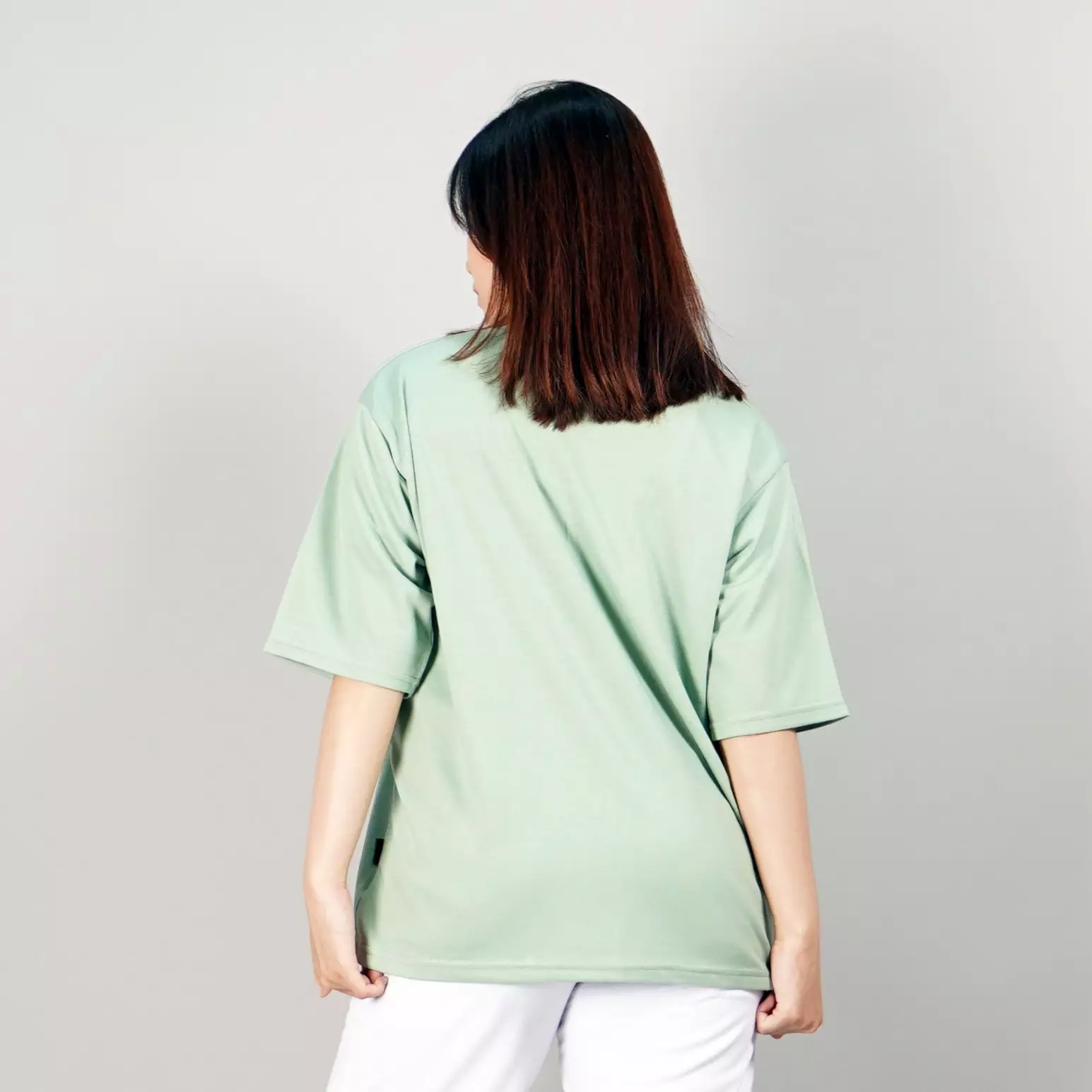 GEORGIE Kaos Wanita Lengan Pendek Kaos Polos Lengan Pendek TShirt Wanita - MINT