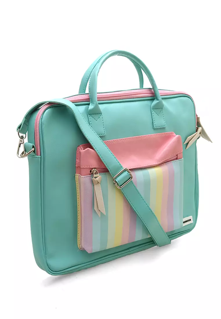 Keysia Tas Laptop Selempang Front Pocket Desain Simple - Tosca Rbw