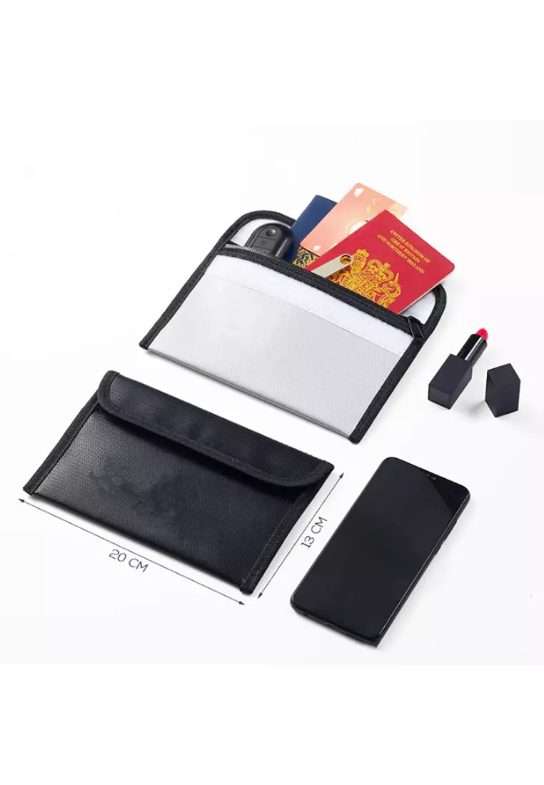 Fireproof Waterproof Envelope 20x13cm - Black