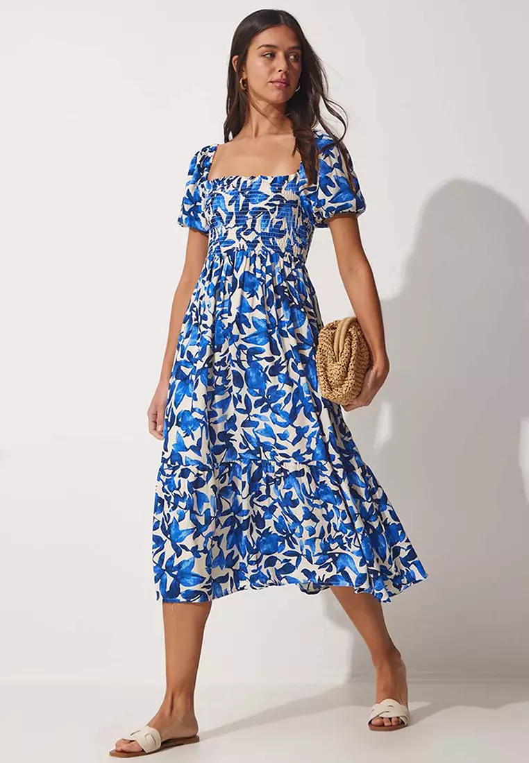 Buy Happiness Istanbul Floral Printed Summer Dress Online | ZALORA Malaysia