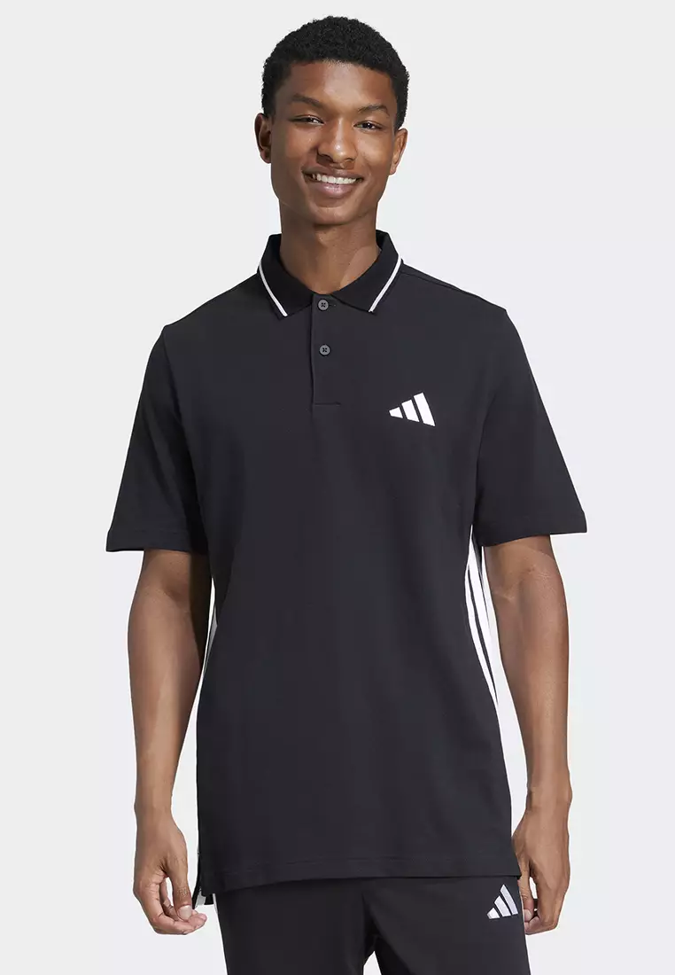 Essentials 3-Stripes Piqué Polo Shirt