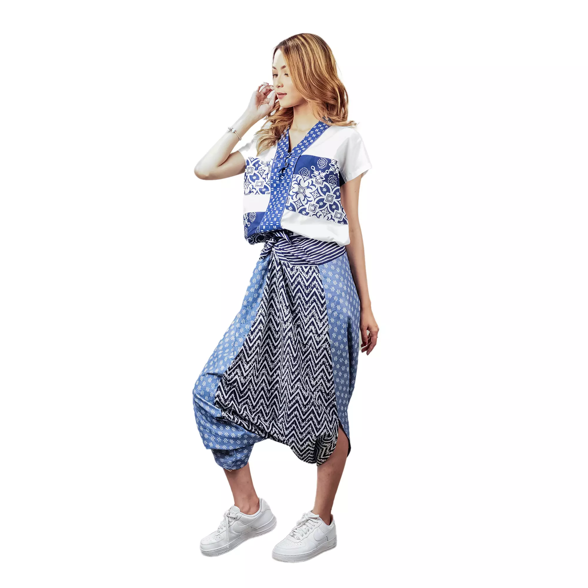 Celana Batik Wanita - Bawahan Batik - Bhatara Batik Mentari Pants - Celana Batik Etnik Modern