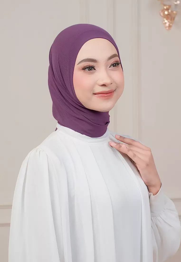 HIJAB INSTAN QIARA - PLUM