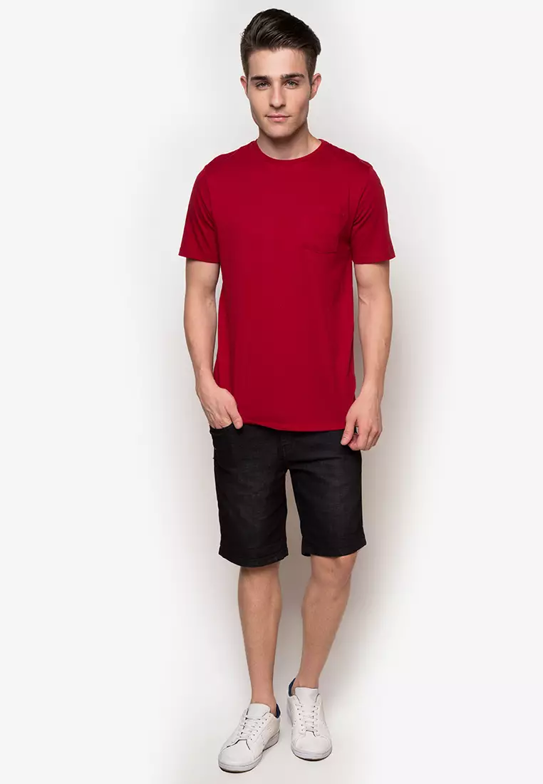 Perfect Crew Neck Round Neck with Pocket TShirt Shirt