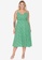 Trendyol green Plus Size Floral Midi Dress 58236AA9A7FF5DGS_1