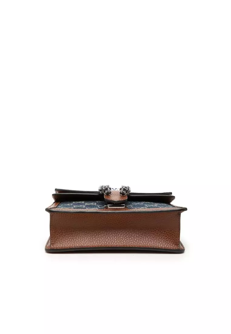 Pre-Loved Gucci Small Gg Denim Dionysus Crossbody
