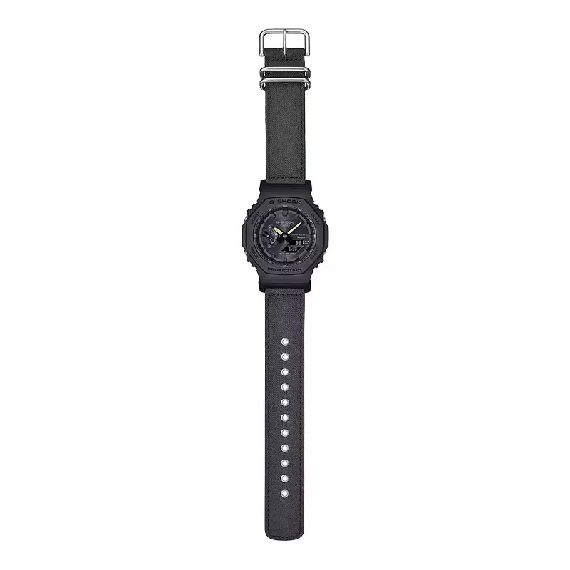 Jam Tangan Pria Casio G-Shock GA-B2100CT-1A5DR CasiOak Coexist Collection Digital Analog Dial Black Cloth Band