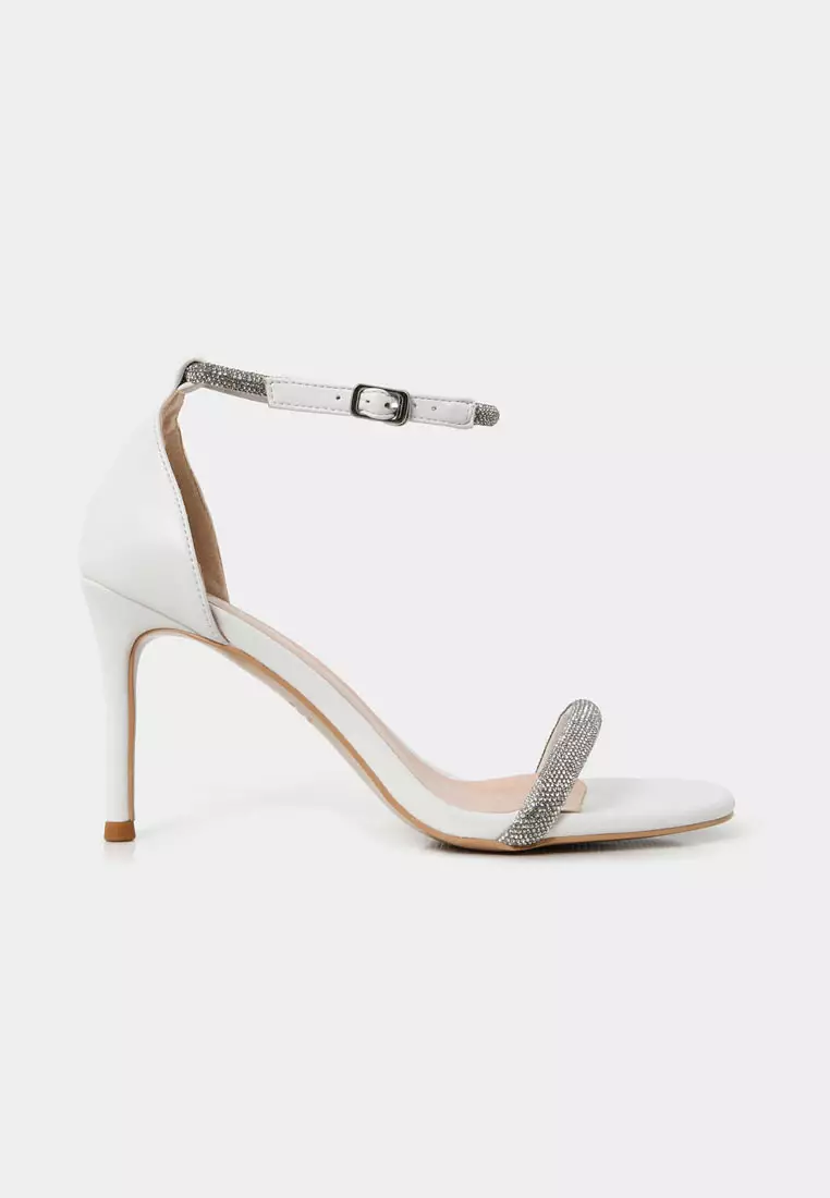 Discount on Forcast  shoes - SKU: Forcast Kendall Crystal Strap Heels