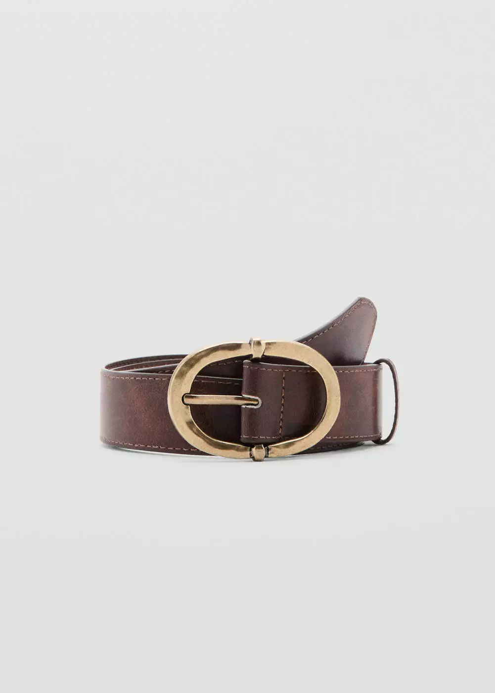 Sabuk buckle logam bertekstur