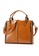 Lara brown Square Top Handle Shoudler Bag With A Strap - Brown E3CE4ACCFD8258GS_1