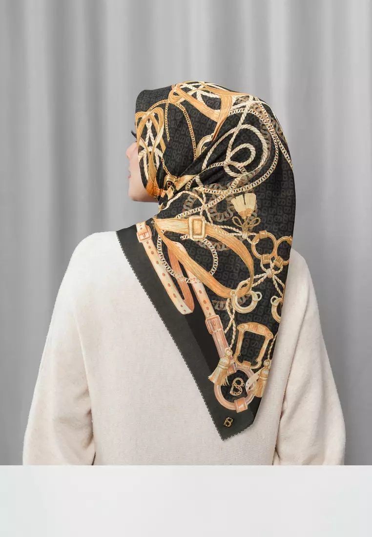 Alexandra Silk Jacquard Square - Gala