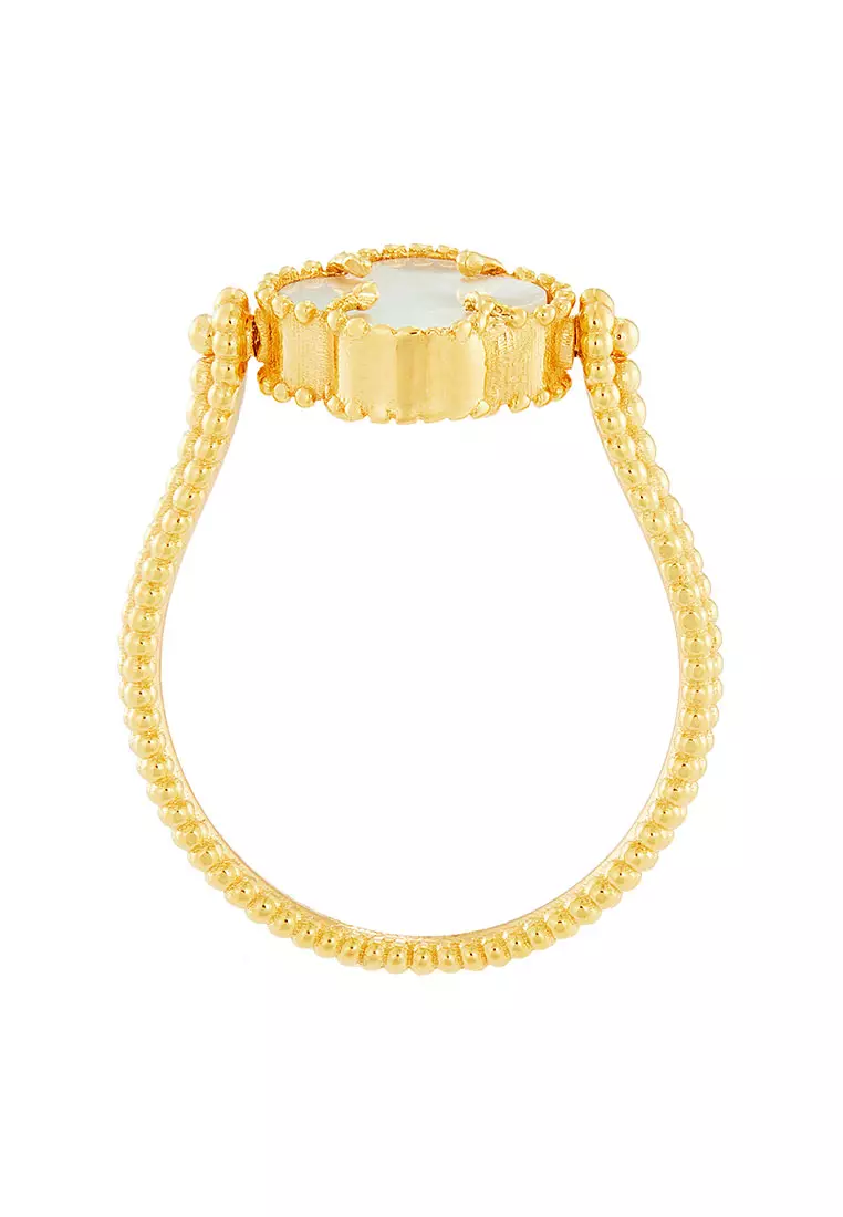 HABIB Mother of Pearl Ring in 585/14K Yellow Gold YCLR00228-MOP