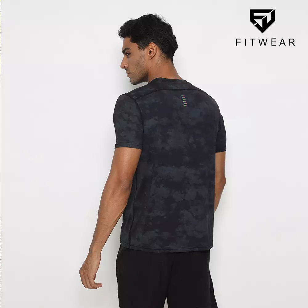 Fitwear - Kaos Dryfit Pria DAMIAN TIE DYE - BLACK