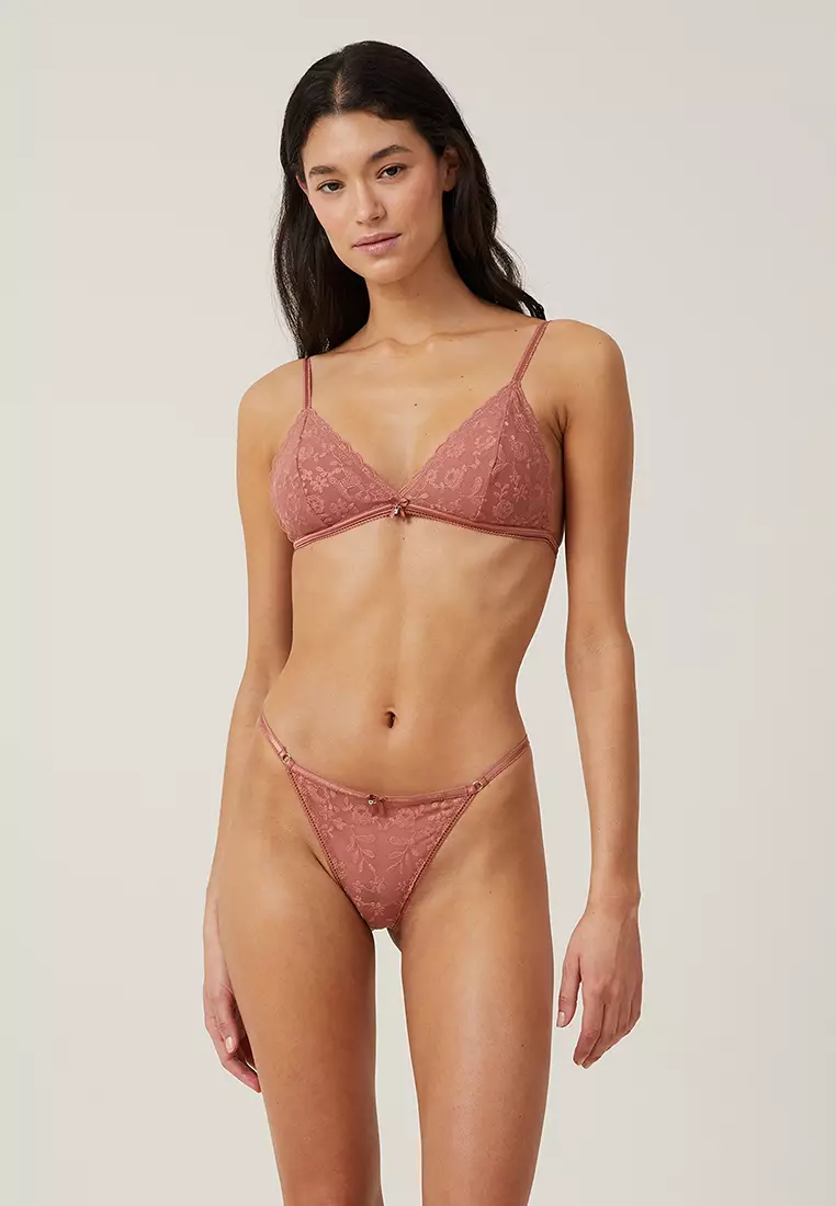 Aurora Lace Triangle Bralette