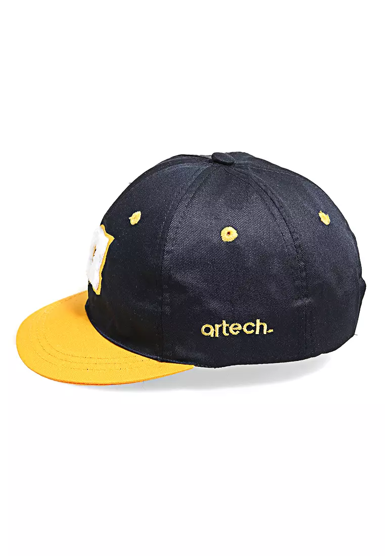 Drsh Aksesoris Fashion Topi Baseball Unisex Bordir Huruf A Resizable Strap Material Cotton ORIGINAL - Black