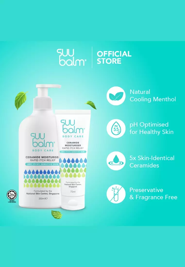 Ceramide Moisturiser Rapid Itch Relief 350ML