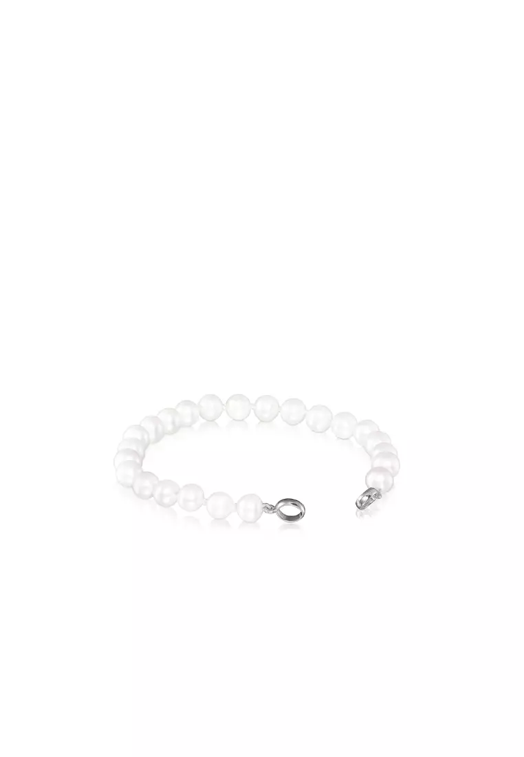 Buy TOUS TOUS Hold Silver Bracelet with Pearls Online | ZALORA Malaysia