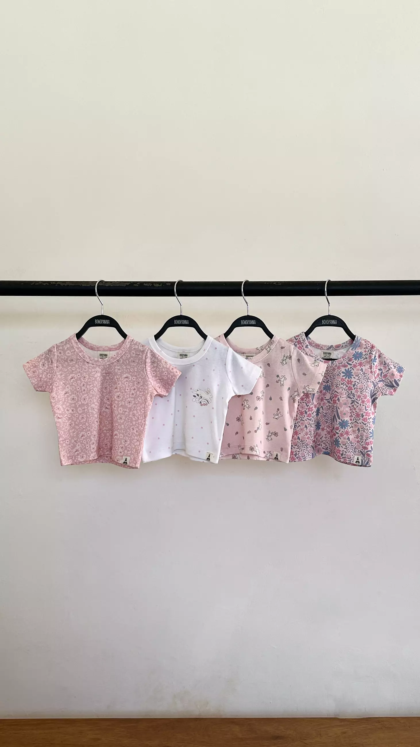 BOHOPANNA - PRINT CROP TOP - KAOS ANAK PEREMPUAN