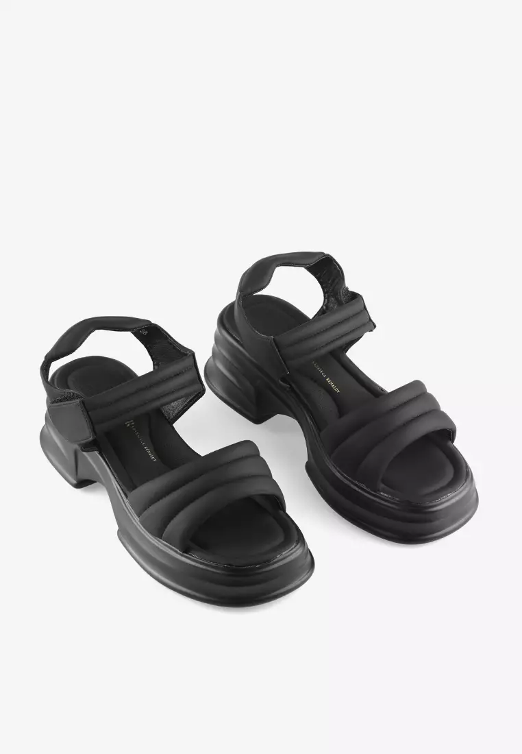 Sepatu Sandal Sporty Platform dengan Velcro Wanita L.115-2