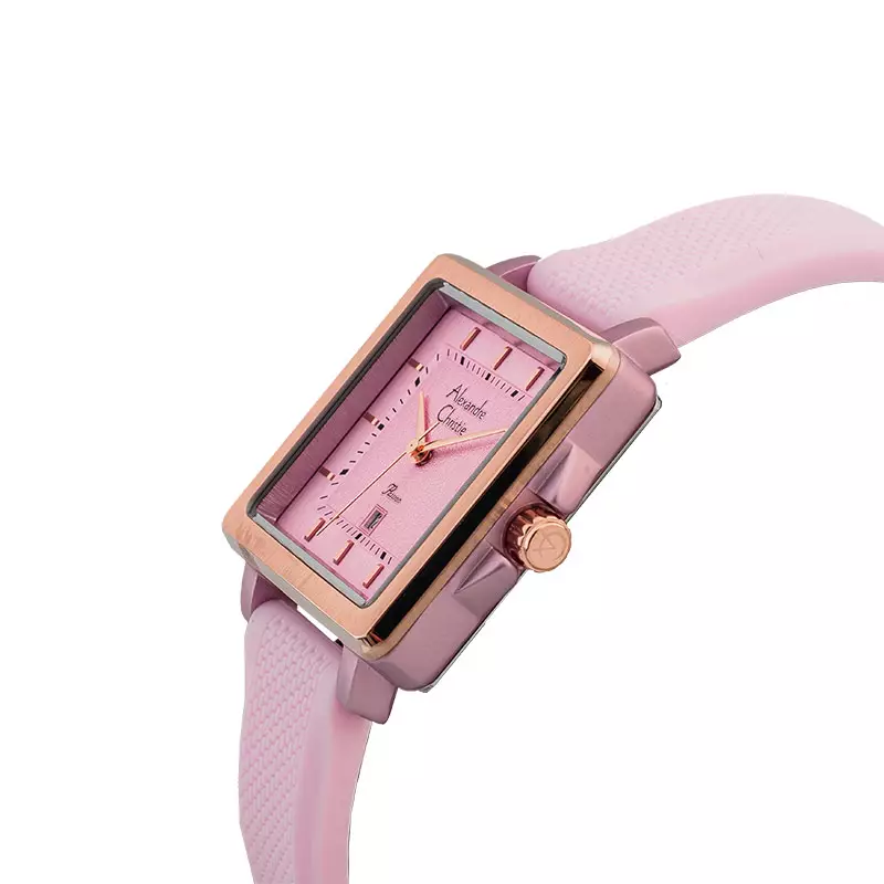 Jam Tangan Wanita Alexandre Christie Passion AC 2997 LD RRGPN Ladies Pink Dial Pink Rubber Strap