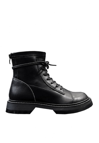 Twenty Eight Shoes black VANSA Fashion Lace Up Platform Boots VSW-B3226 373D6SH91F311AGS_1
