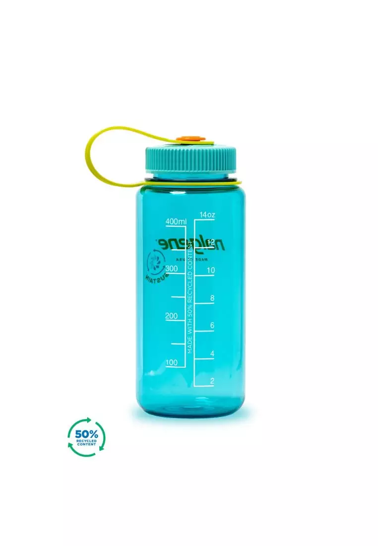 Nalgene 16oz Wide Mouth Sustain Water Bottle - Cerulean