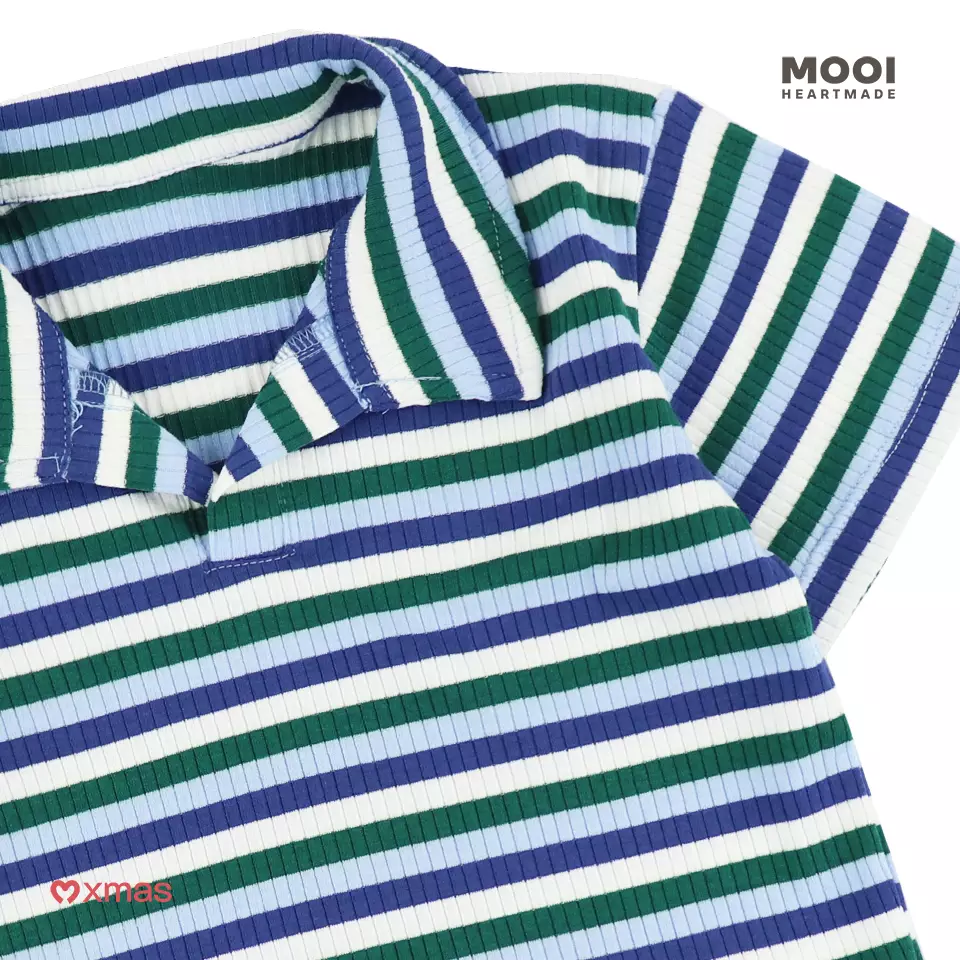 Mooi Kemeja Anak Laki - Laki Gio Polo Shirt - Winter Blue
