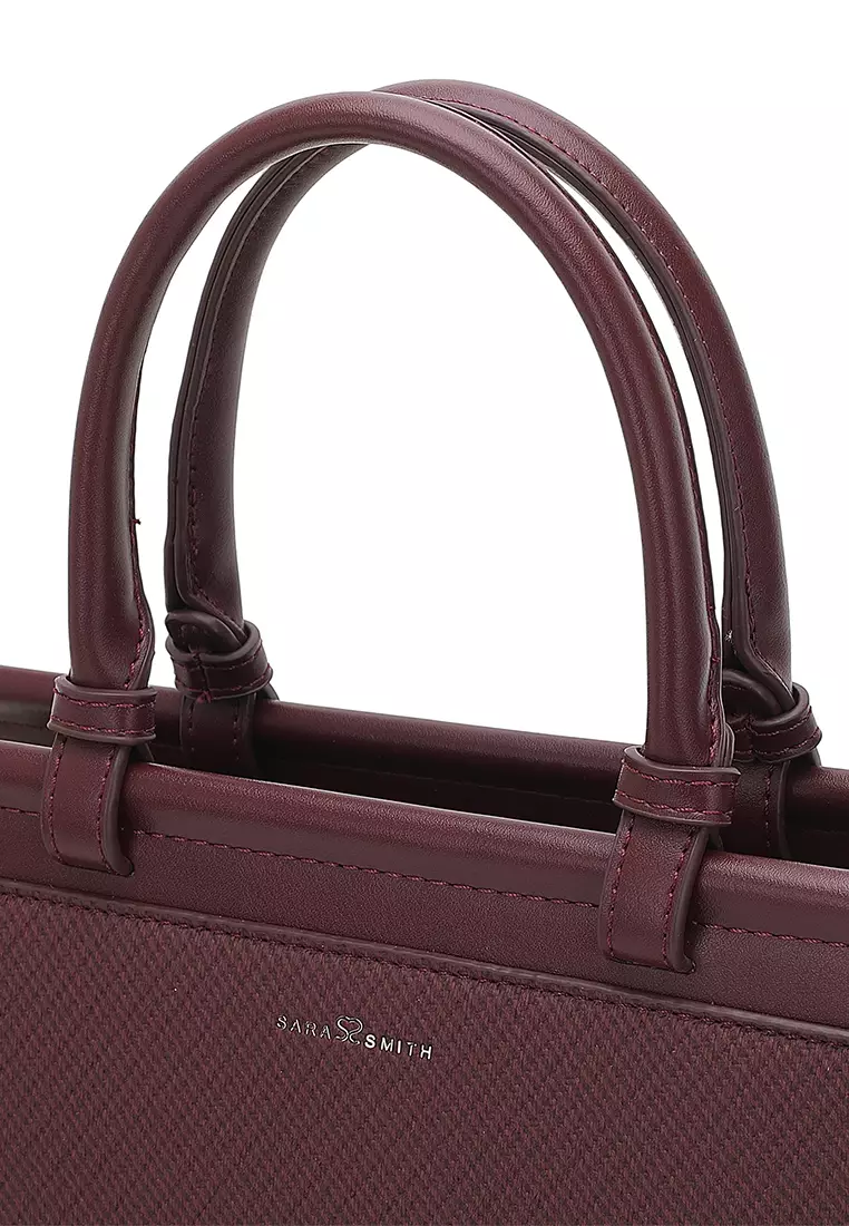 Women's Top Handle Bag / Sling Bag / Crossbody Bag / Shoulder Bag (Tas Tangan Wanita / Tas Selempang Wanita / Tas Bahu Wanita) - Merah