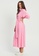 Calli pink Gretana Midi Dress BE986AA2EED88DGS_2