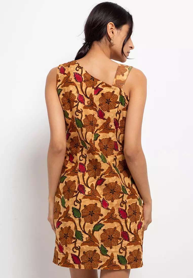 Dress ALine SideShoulder FlowingBow+Lining