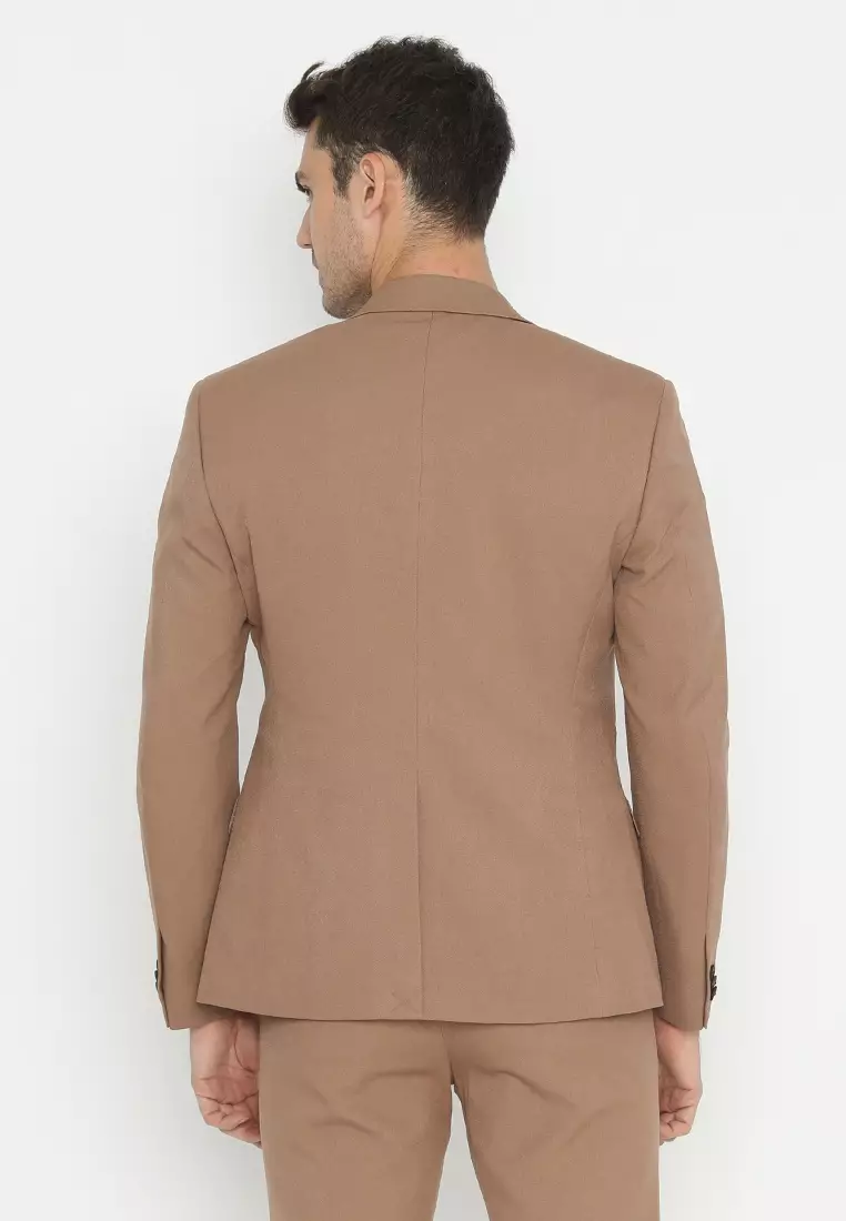 Jobb Bellmore-T2 Jas Pria Slim Fit Light Brown 3