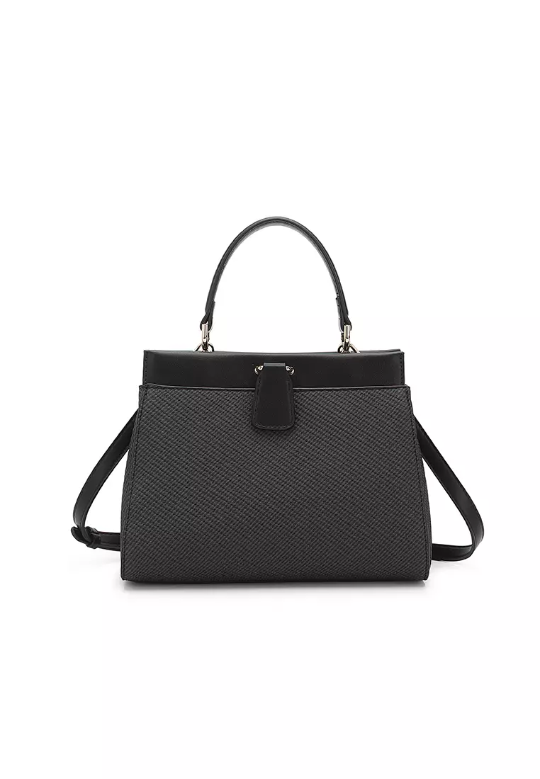 Women's Top Handle Bag / Sling Bag / Crossbody Bag / Shoulder Bag (Tas Tangan Wanita / Tas Selempang Wanita / Tas Bahu Wanita) - Hitam