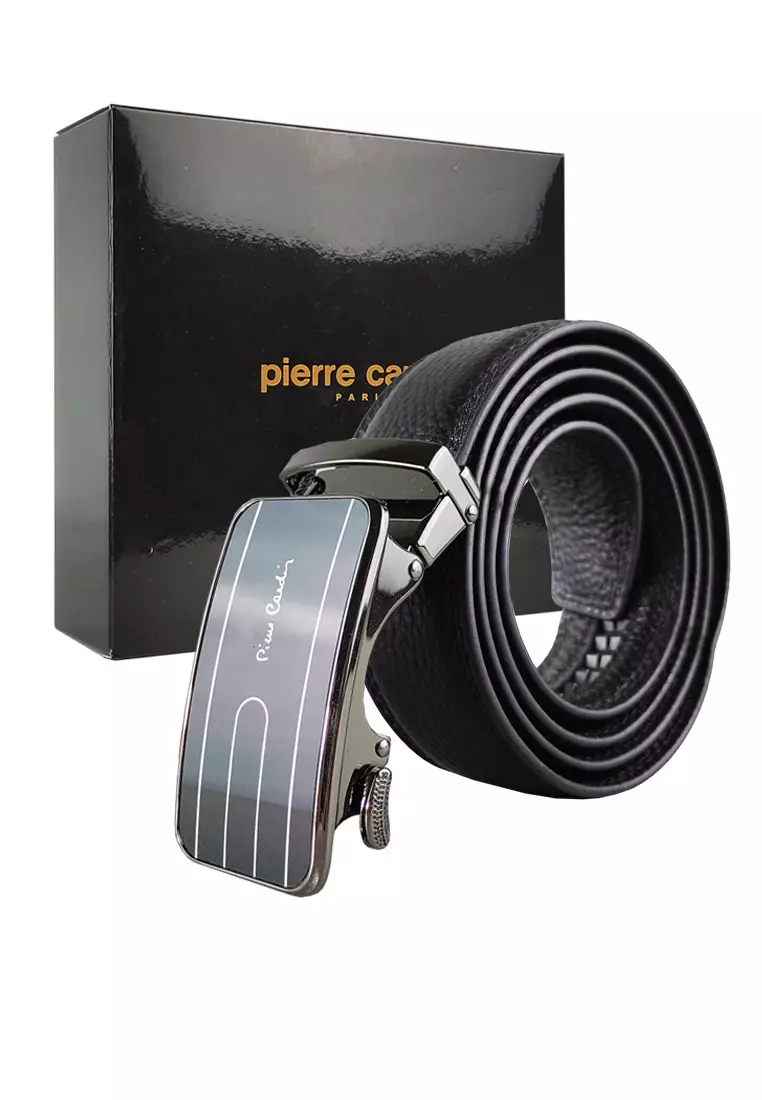 Pierre Cardin Ikat Pinggang Pria Kulit Leather Sabuk Gesper Branded Impor Men Belt Casual A