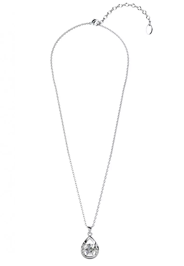 Arline Pendant WG - Kalung Crystal by Her Jewellery