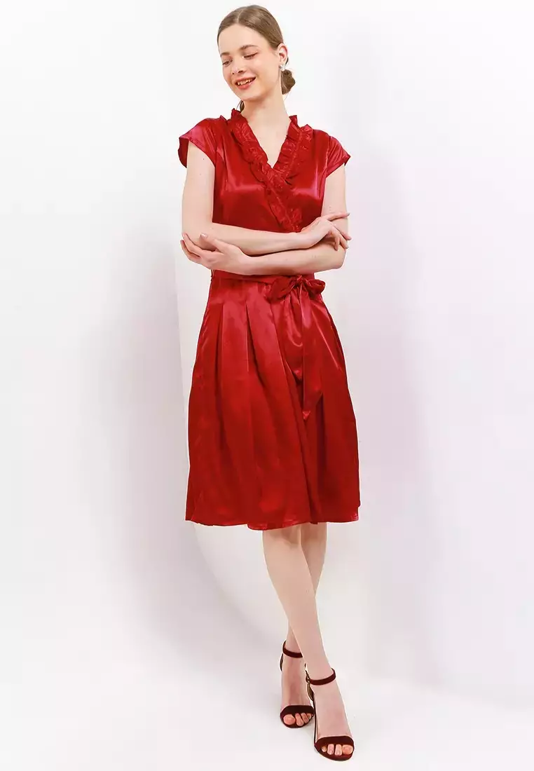 Chanira Tiffany Dress-Red